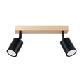 Lampa sufitowa VERDO 2 czarna plafon SL.1291 SOLLUX LIGHTING