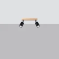 Lampa sufitowa VERDO 2 czarna plafon SL.1291 SOLLUX LIGHTING