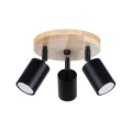 Lampa sufitowa VERDO 3P czarna plafon SL.1292 SOLLUX LIGHTING