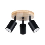 Lampa sufitowa VERDO 3P czarna plafon SL.1292 SOLLUX LIGHTING