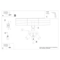 Lampa sufitowa VERDO 3P czarna plafon SL.1292 SOLLUX LIGHTING