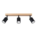 Lampa sufitowa VERDO 3L czarna plafon SL.1293 SOLLUX LIGHTING