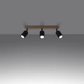Lampa sufitowa VERDO 3L czarna plafon SL.1293 SOLLUX LIGHTING