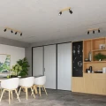 Lampa sufitowa VERDO 4 czarna plafon SL.1294 SOLLUX LIGHTING