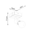 Lampa sufitowa ZUCA czarna plafon SL.1295 SOLLUX LIGHTING