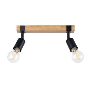 Lampa sufitowa ZUCA 2 czarna plafon SL.1296 SOLLUX LIGHTING