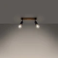 Lampa sufitowa ZUCA 2 czarna plafon SL.1296 SOLLUX LIGHTING