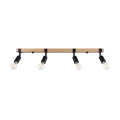 Lampa sufitowa ZUCA 4 czarna plafon SL.1298 SOLLUX LIGHTING