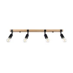 Lampa sufitowa ZUCA 4 czarna plafon SL.1298 SOLLUX LIGHTING
