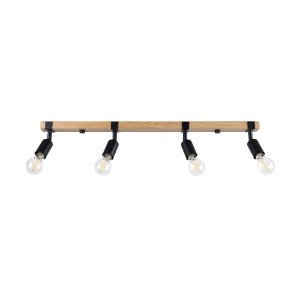 Lampa sufitowa ZUCA 4 czarna plafon SL.1298 SOLLUX LIGHTING