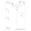 Lampa wisząca PASTELO 2 biała zwis SL.1303 SOLLUX LIGHTING