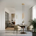 Lampa wisząca PASTELO 2 złota zwis SL.1305 SOLLUX LIGHTING