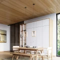 Lampa wisząca ARIES naturalne drewno zwis SL.1310 SOLLUX LIGHTING