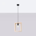 Lampa wisząca ARIES naturalne drewno zwis SL.1310 SOLLUX LIGHTING