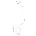 Lampa wisząca ARIES wenge zwis SL.1311 SOLLUX LIGHTING