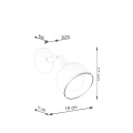 Lampa ścienna ELBA biała kinkiet SL.1313 SOLLUX LIGHTING