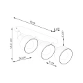 Lampa sufitowa ELBA 3 biała plafon SL.1315 SOLLUX LIGHTING