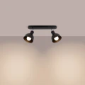 Lampa sufitowa ELBA 2 czarna plafon SL.1317 SOLLUX LIGHTING