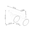 Lampa sufitowa ELBA 2 czarna plafon SL.1317 SOLLUX LIGHTING