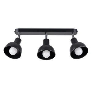 Lampa sufitowa ELBA 3 czarna plafon SL.1318 SOLLUX LIGHTING