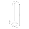 Lampa wisząca FANO biała zwis SL.1321 SOLLUX LIGHTING