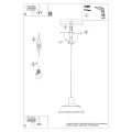 Lampa wisząca FANO biała zwis SL.1321 SOLLUX LIGHTING