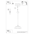 Lampa wisząca FRIKA biała zwis SL.1327 SOLLUX LIGHTING
