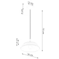 Lampa wisząca FRIKA czarna zwis SL.1328 SOLLUX LIGHTING