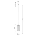 Lampa wisząca BRINA 1 czarna zwis SL.1332 SOLLUX LIGHTING
