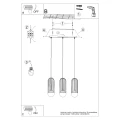 Lampa wisząca BRINA 3L biała zwis SL.1333 SOLLUX LIGHTING