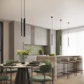 Lampa wisząca ARCHE 1 czarna zwis SL.1338 SOLLUX LIGHTING