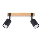 Lampa sufitowa FAGER 2 czarna plafon SL.1344 SOLLUX LIGHTING