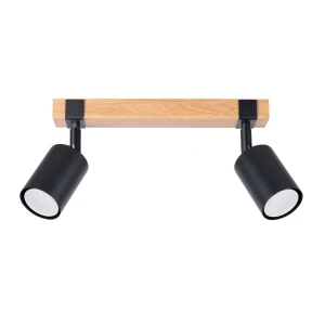 Lampa sufitowa FAGER 2 czarna plafon SL.1344 SOLLUX LIGHTING