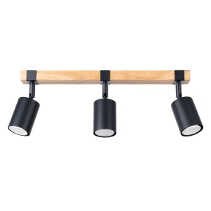 Lampa sufitowa FAGER 3 czarna plafon SL.1345 SOLLUX LIGHTING