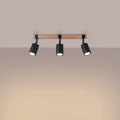 Lampa sufitowa FAGER 3 czarna plafon SL.1345 SOLLUX LIGHTING