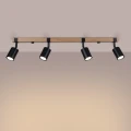 Lampa sufitowa FAGER 4L czarna plafon SL.1346 SOLLUX LIGHTING