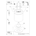 Lampa sufitowa RIF czarna plafon SL.1349 SOLLUX LIGHTING