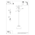 Lampa wisząca MARION biała zwis SL.1350 SOLLUX LIGHTING