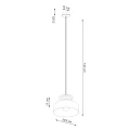 Lampa wisząca MARION czarna zwis SL.1351 SOLLUX LIGHTING