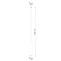 Lampa wisząca ELECTRA czarna beton zwis SL.1355 SOLLUX LIGHTING