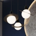 Lampa wisząca HYPERION 1 czarna zwis SL.1358 SOLLUX LIGHTING