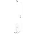Lampa wisząca NICUS 1 biała zwis SL.1360 SOLLUX LIGHTING