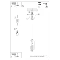Lampa wisząca NICUS 1 biała zwis SL.1360 SOLLUX LIGHTING
