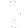Lampa wisząca NICUS 3P biała zwis SL.1361 SOLLUX LIGHTING