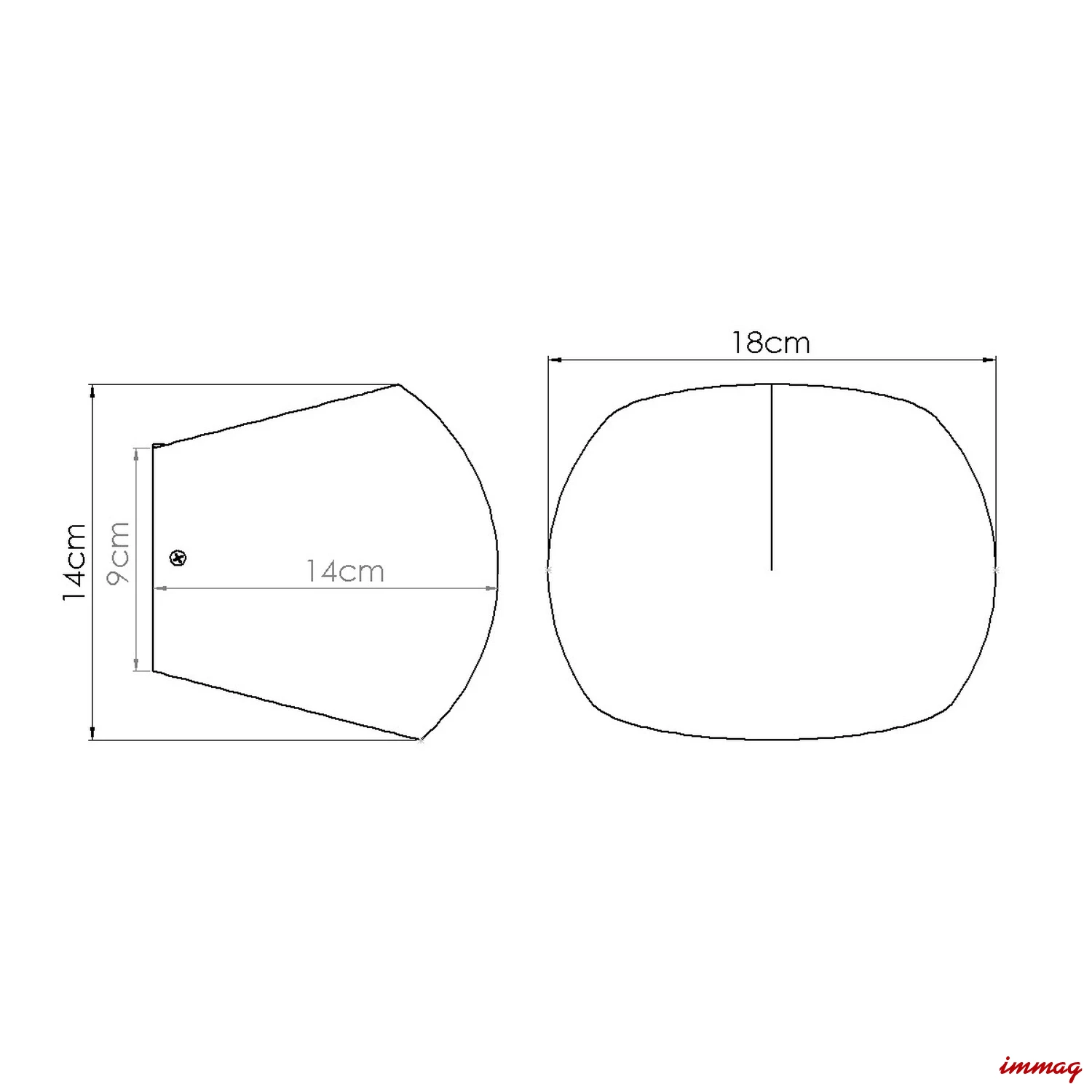 Lampa ścienna GLOBE beton kinkiet SL.1362 SOLLUX LIGHTING - wymiary