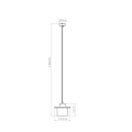 Lampa wisząca MAB beton zwis SL.1363 SOLLUX LIGHTING