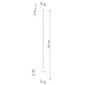 Lampa wisząca PEKKA 1 biała/naturalne drewno zwis SL.1390 SOLLUX LIGHTING