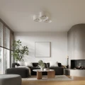 Lampa sufitowa TELESTO biały/ciemny brąz plafon SL.1392 SOLLUX LIGHTING
