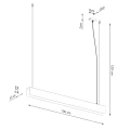 Lampa wisząca SPARK biała zwis SL.1394 SOLLUX LIGHTING