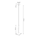 Lampa wisząca PRYSM 1 biała zwis SL.1397 SOLLUX LIGHTING